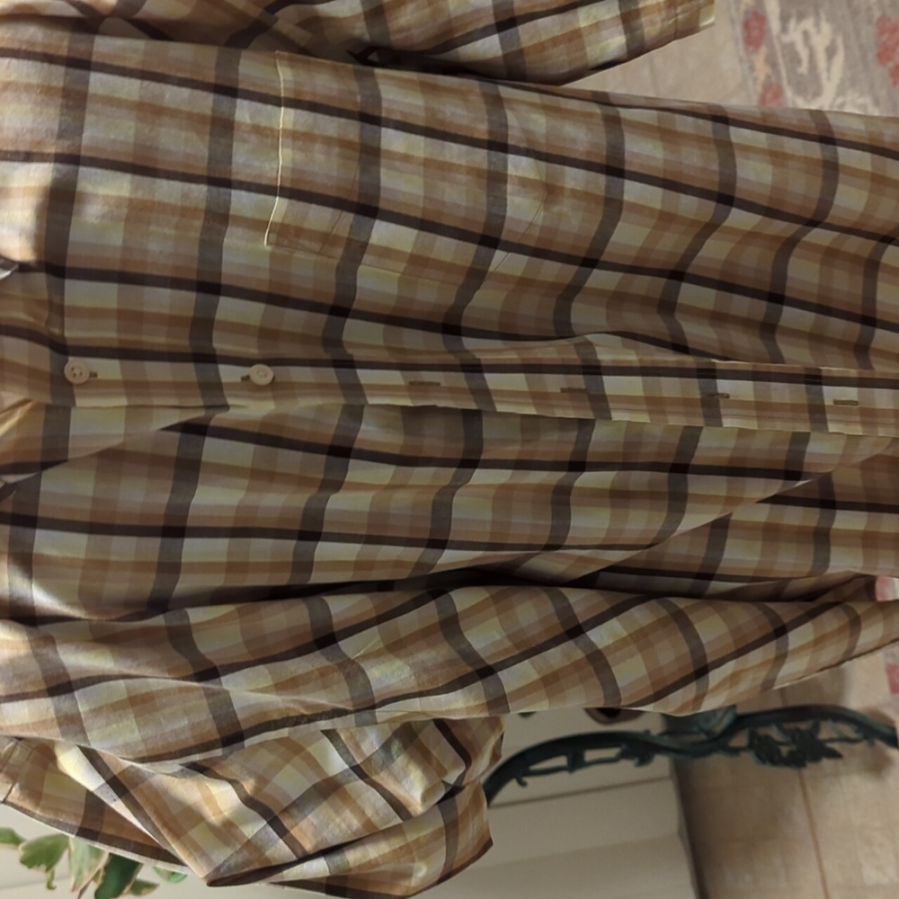 A plaid men's shirt
